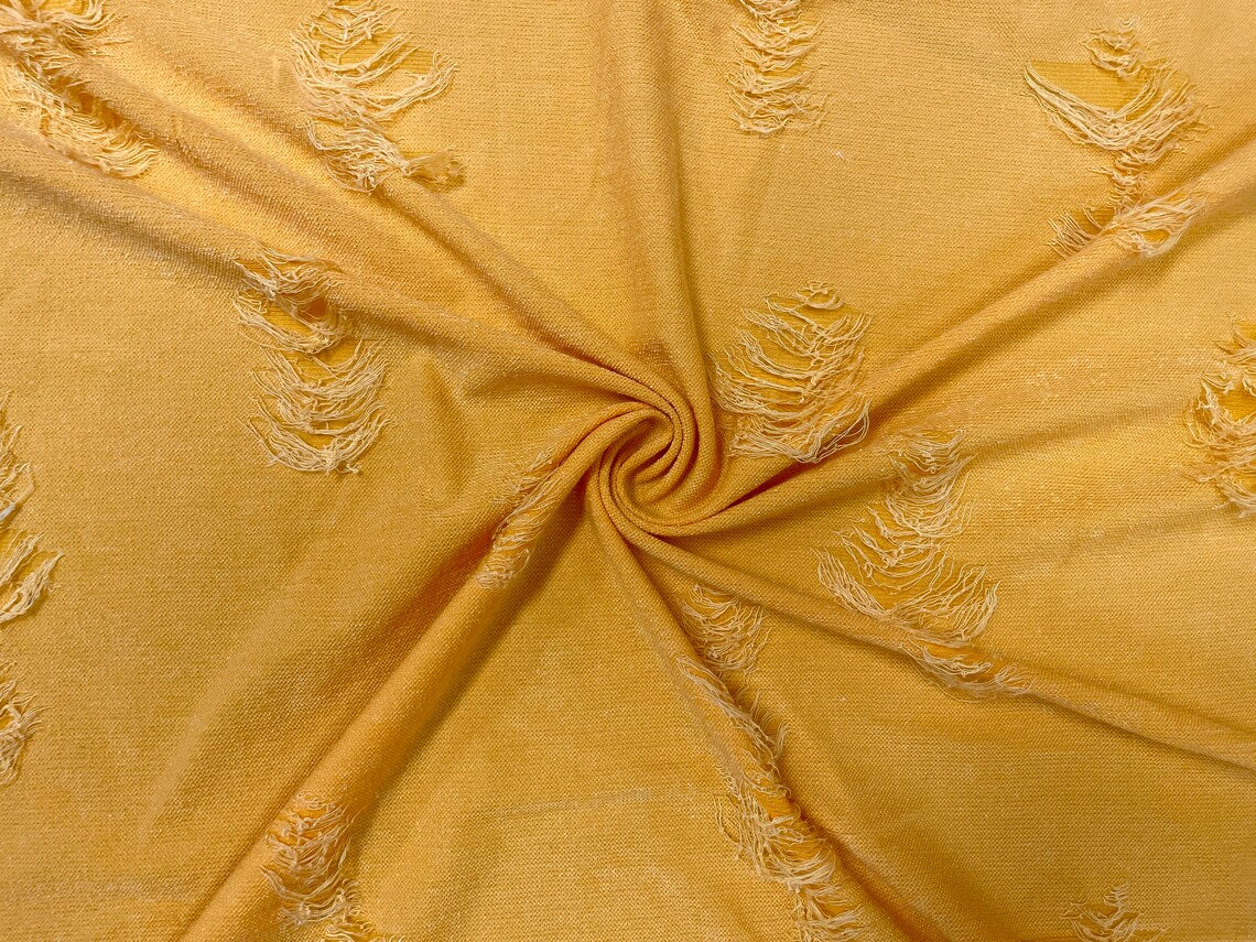 Mustard Yellow Distressed